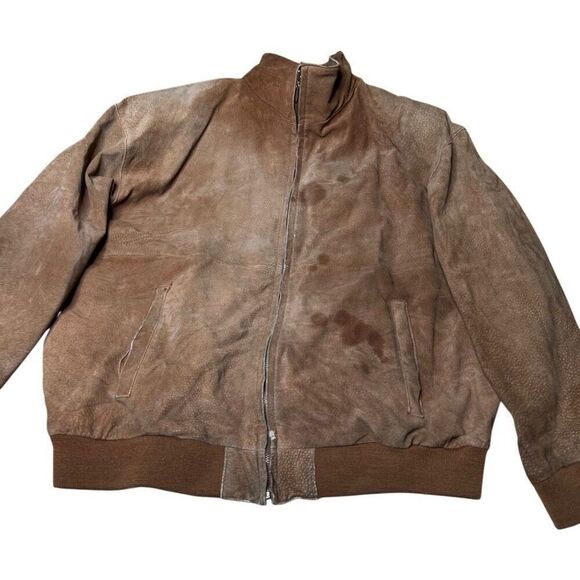 American Vintage 80s Women’s Pelle Suede Leather Jacket Made In Korea Medium - Picture 3 of 11